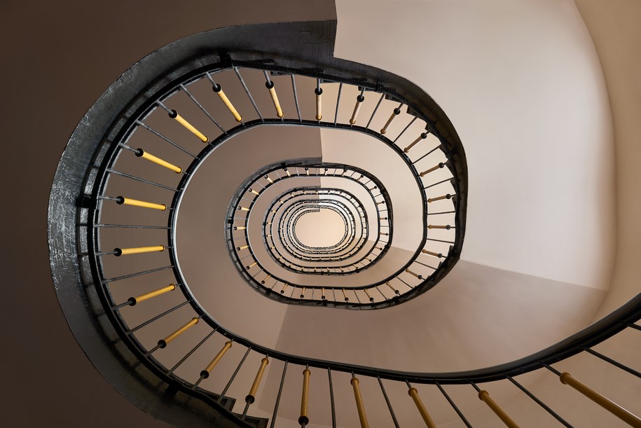 Balint Alovits, photography, Bauhaus, Art-Deco, staircase, Budapest, Hungary, architecture, interior