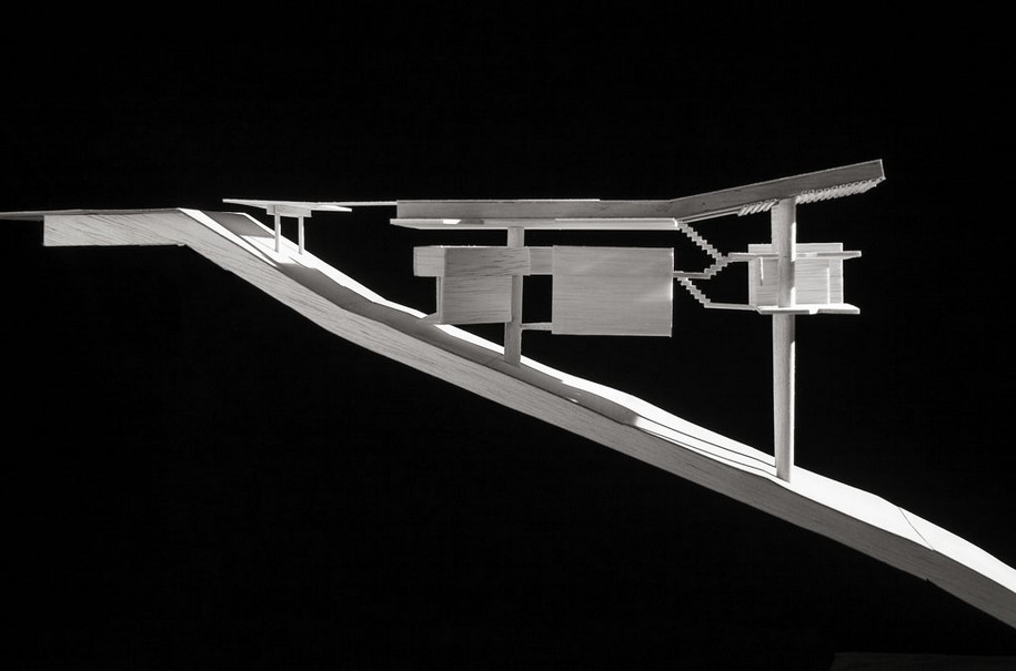 spbr arquitetos, HOUSE IN UBATUBA, Brazil, 2009, concrete, model