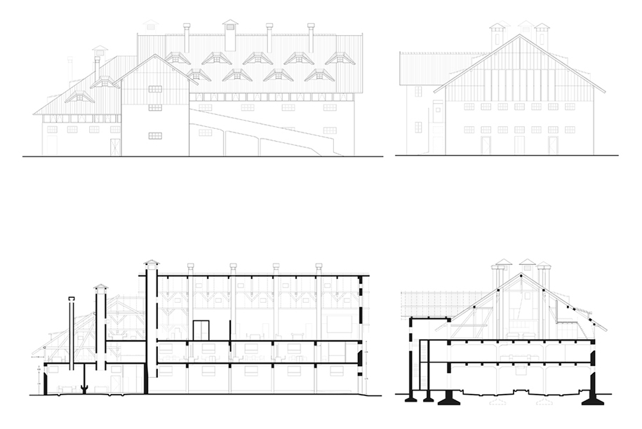 Upcycle, Lapides, Lateres, Prize, Reuse, stables, Port, Thessaloniki, Competition, TTDZ Architects & Partners, Sections, Elevations
