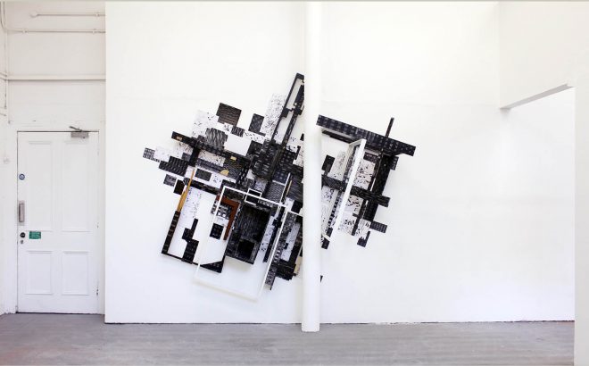 Archisearch - Artist Joonhong Min Expresses the Urban Anxiety through 3d Installations Made from Waste Objects