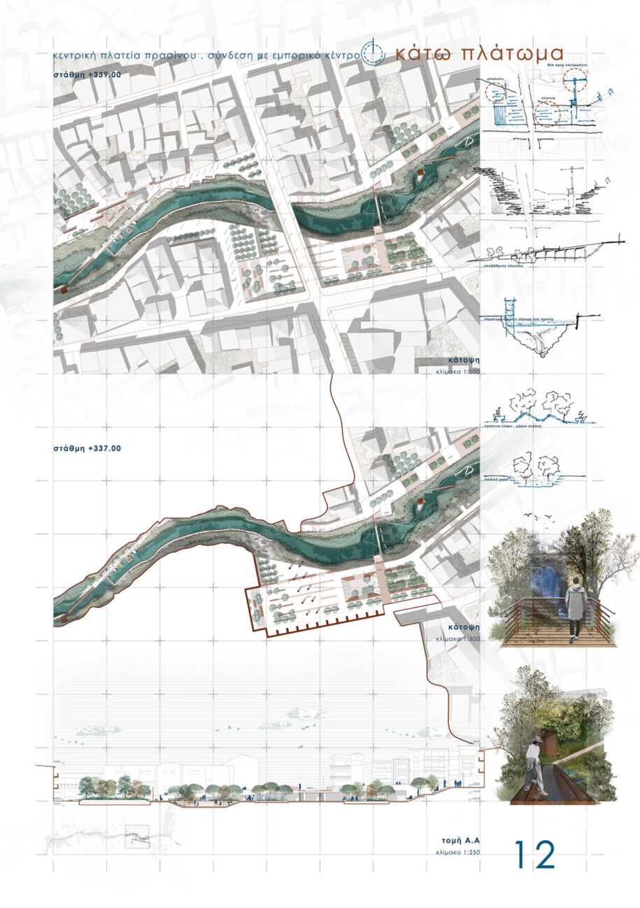 Archisearch Redefining the relationship between the city and the river: the case of Arapitsa river in the city of Naoussa | Diploma thesis by Vasiliki Giagkoula