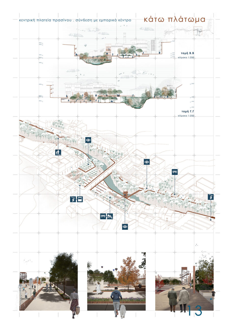 Archisearch Redefining the relationship between the city and the river: the case of Arapitsa river in the city of Naoussa | Diploma thesis by Vasiliki Giagkoula