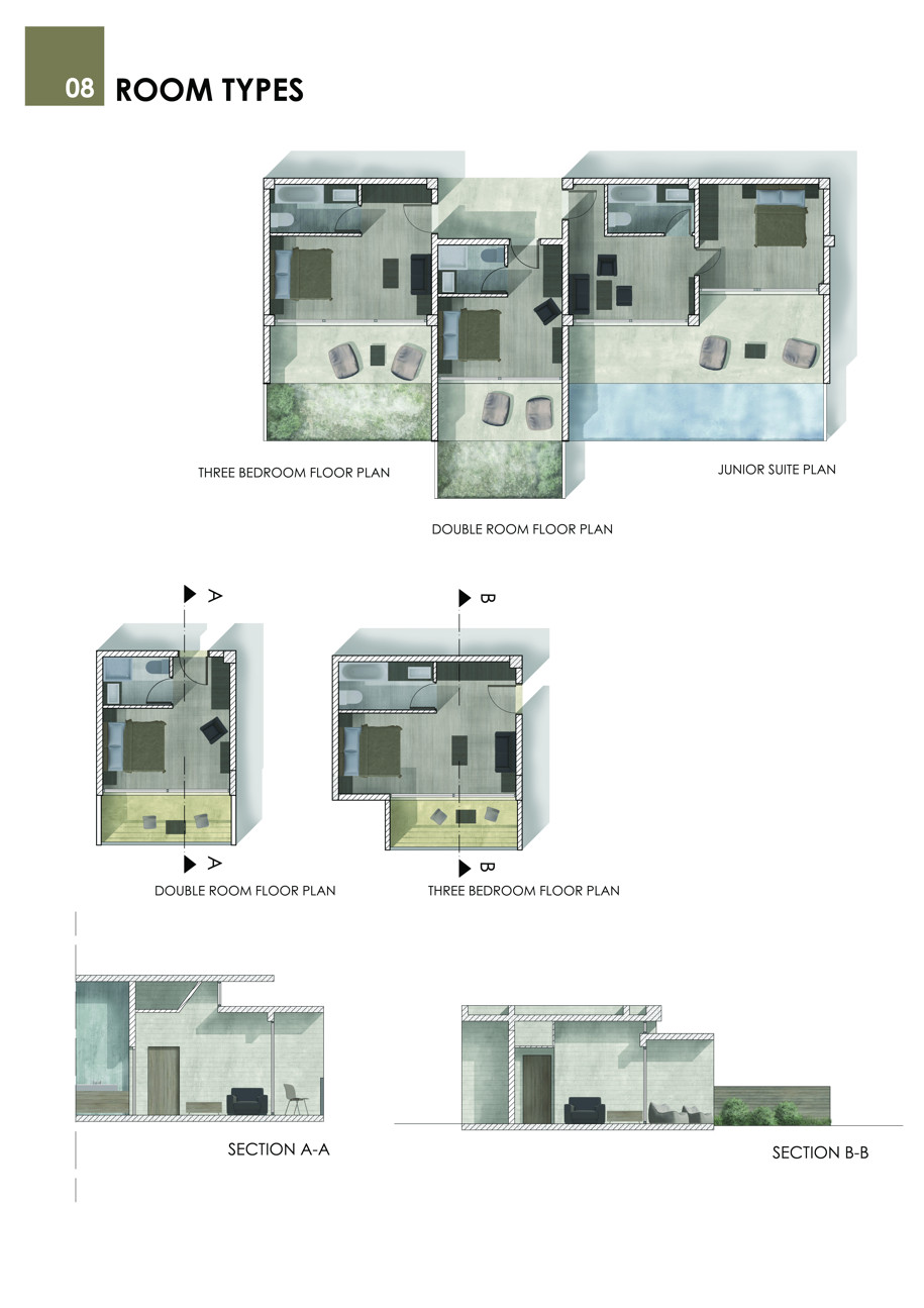 Archisearch Modern Hotel Resort in Skotina, Pieria : joining the sea | Diploma thesis by Dimitra Vani & Fani Miligkou