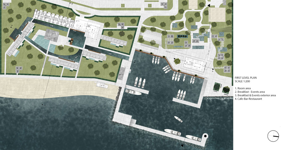 Archisearch Modern Hotel Resort in Skotina, Pieria : joining the sea | Diploma thesis by Dimitra Vani & Fani Miligkou