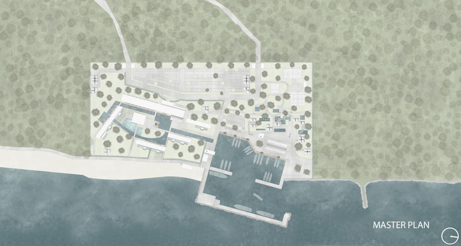 Archisearch Modern Hotel Resort in Skotina, Pieria : joining the sea | Diploma thesis by Dimitra Vani & Fani Miligkou