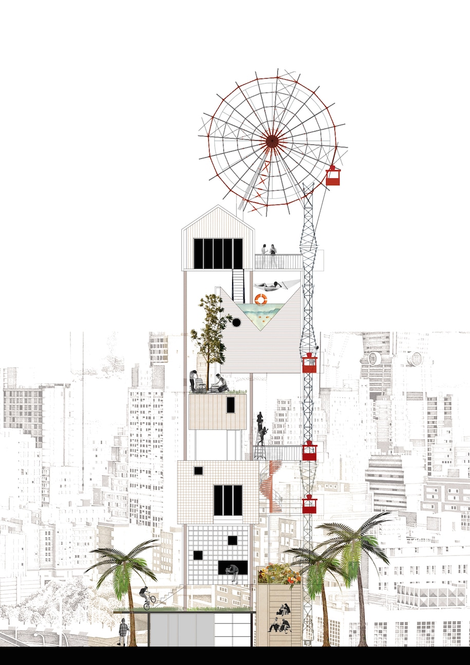 Archisearch Typologies_living-working | Master Thesis Project by Vasiliki Bakavou