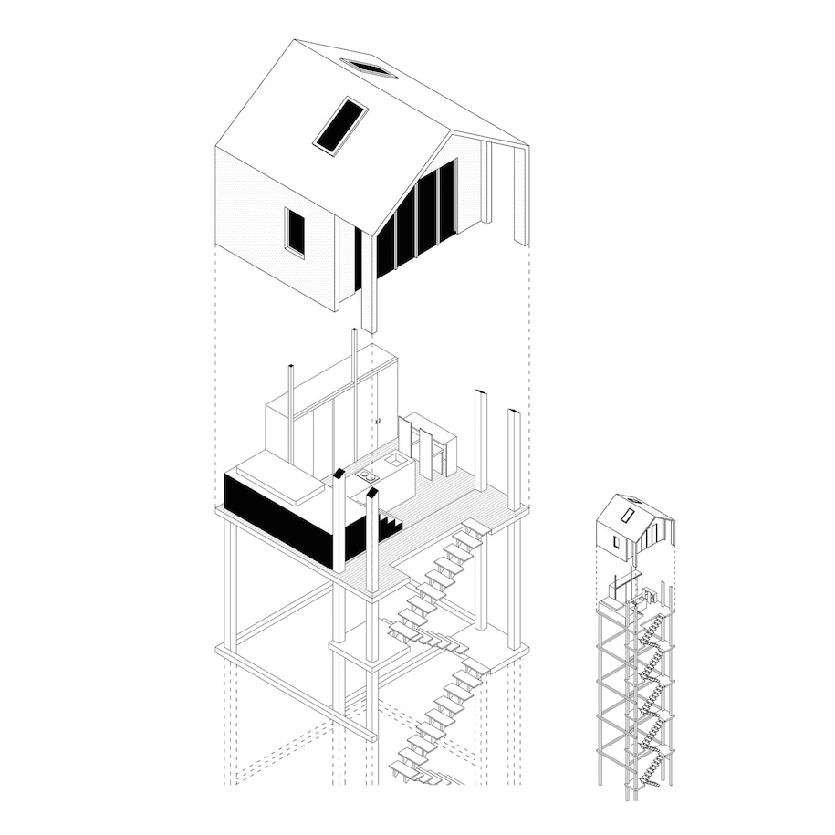 Archisearch Typologies_living-working | Master Thesis Project by Vasiliki Bakavou