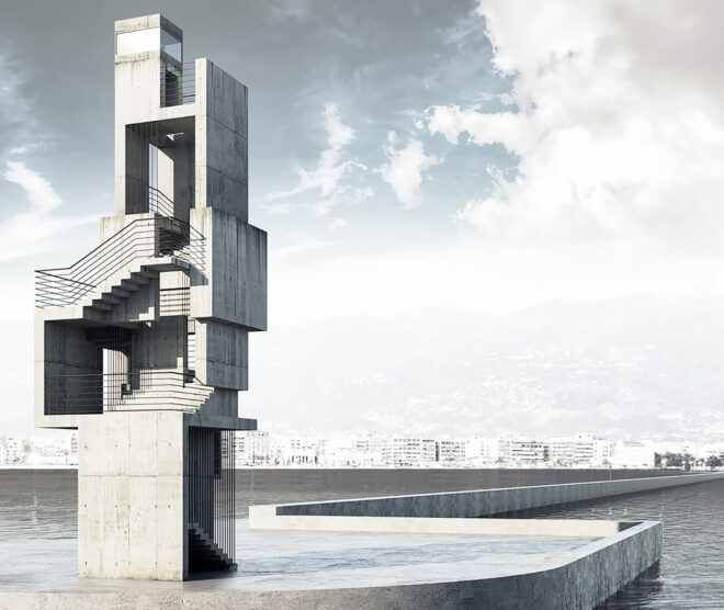 Archisearch - Cubes Aleorion: a proposal for a lighthouse in the port of Volos, Greece | bo.M design studio by Vasilis Mylonas