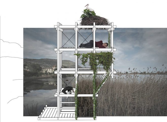 Archisearch - CURLING UP AT LAKE KAIAFAS: A scenario of hospitality in the natural landscape | Thesis by Vassiliki Lianou