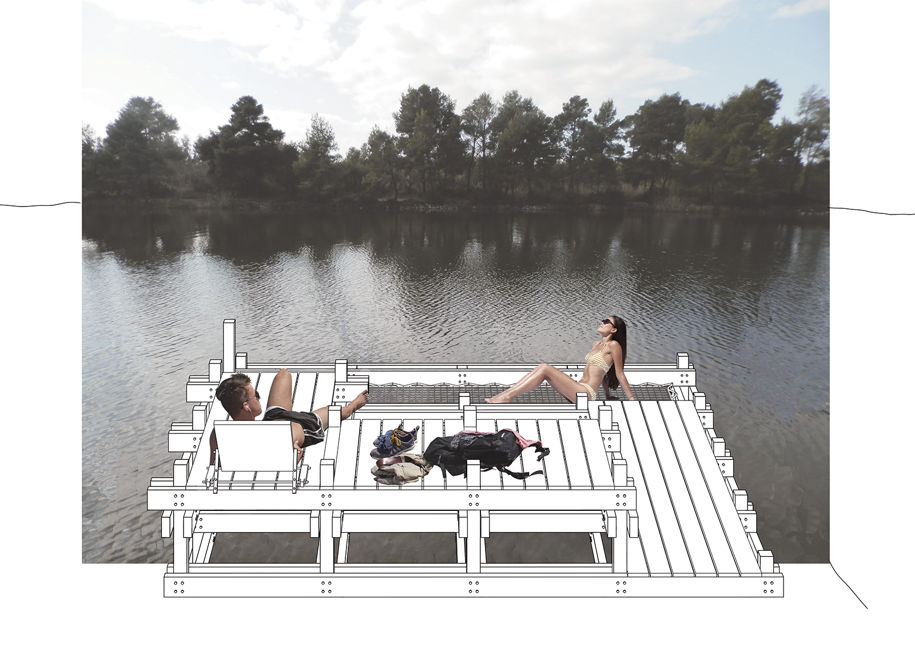 Archisearch CURLING UP AT LAKE KAIAFAS: A scenario of hospitality in the natural landscape | Thesis by Vassiliki Lianou