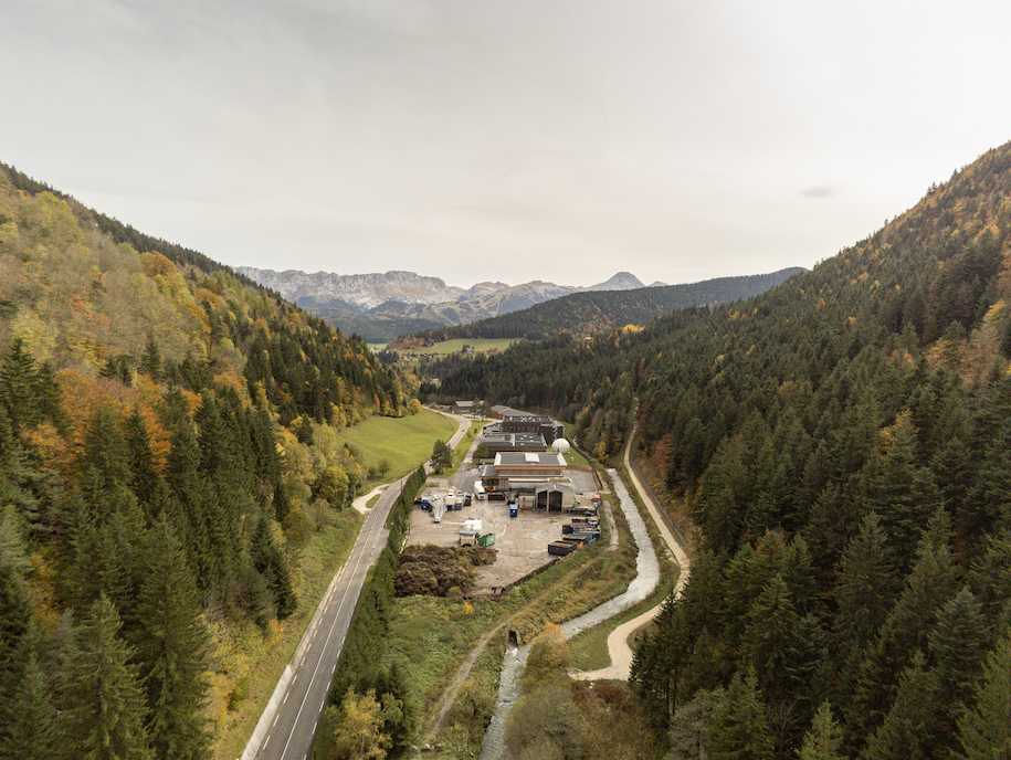 Archisearch PNG architects designed an eco-site with technical infrastructure in Vercors National Park, France