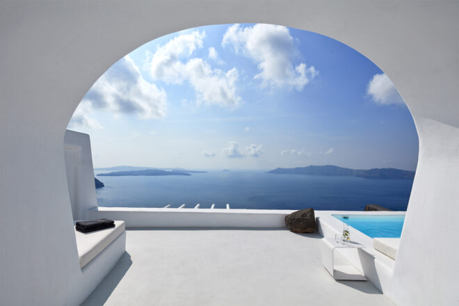 Archisearch - Architect Elly Alexiou designed Cave House - Villa Charissa, Aenaon Villas in Imerovigli, Santorini