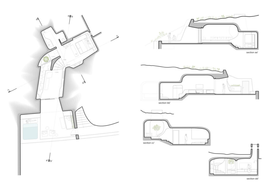 Archisearch Architect Elly Alexiou designed Cave House - Villa Charissa, Aenaon Villas in Imerovigli, Santorini