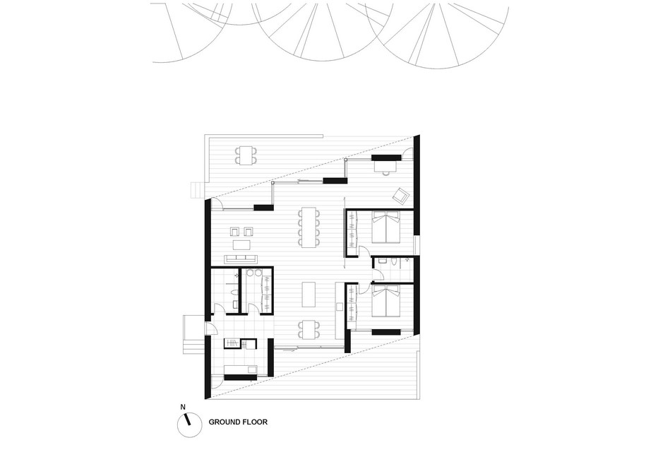 Archisearch C.F. Møller Architects design Villa Rypen on the edge of a lush forest