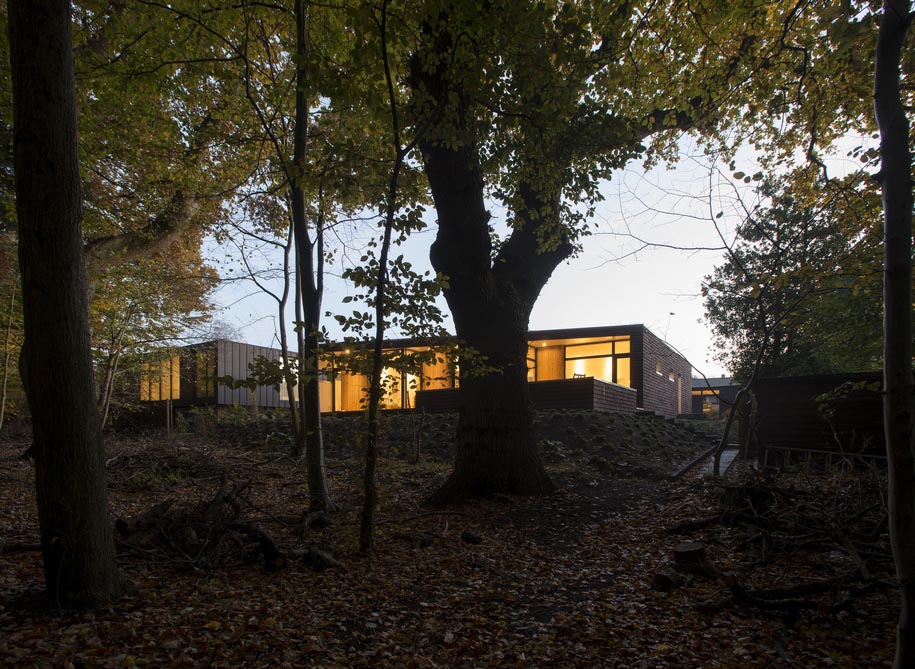 Archisearch C.F. Møller Architects design Villa Rypen on the edge of a lush forest