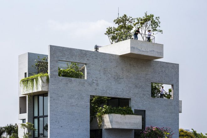 Archisearch - Greenery Takes Over Concrete Binh House by VTN Architects