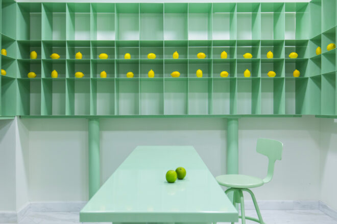 Archisearch - AKA – APOSTOLOU COLAKIS ARCHITECTS designed a modern grocery store in Voulis Street downtown Athens