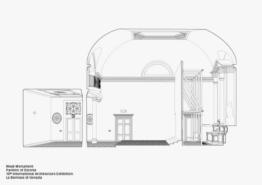 Weak Monument, Pavilion of Estonia, 16th International Architecture Exhibition, Freespace, 2018, La Biennale di Venezia