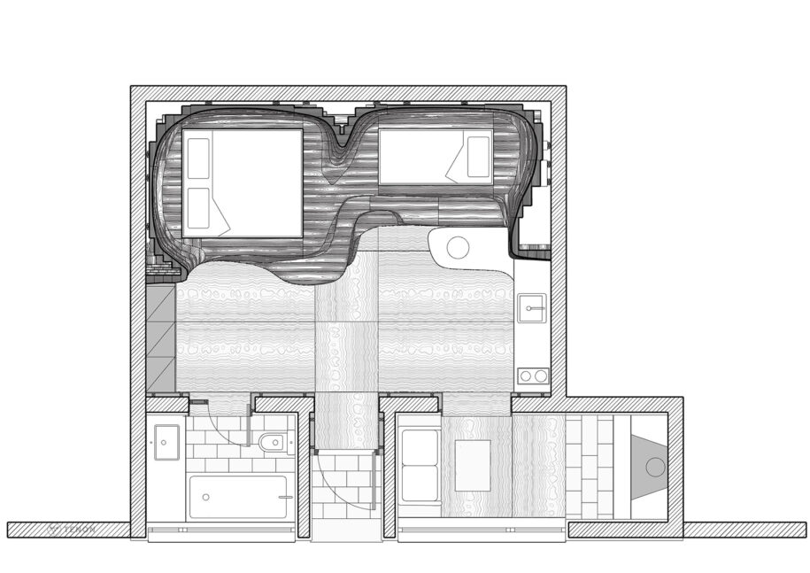 Archisearch Wooden Cave at the Hyades Mountain Resort in Trikala Korinthias | Tenon Architecture