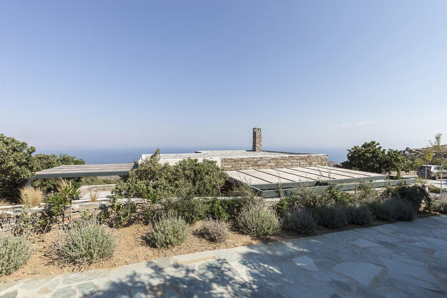 house, tzia, aegean sea, a2 architects, stone, traditional, minimalism, greek architecture, white, plaster, contemporary architectue greece