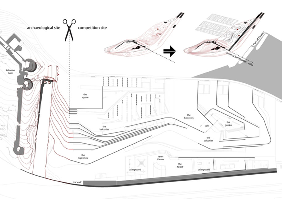 Kastraki, Piraeus,Architectural Ideas Competition, Honorable Mention, Eirini Androutsopoulou