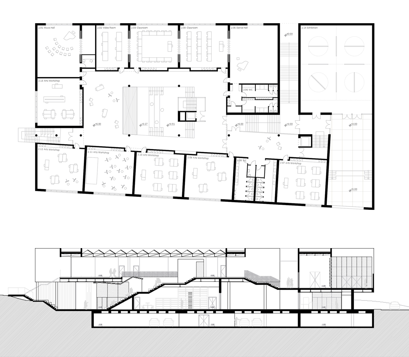 Archisearch “Art is in the air” - The D.Daskalopoulos Arts Building | Proposal for the Architectural Competition by Agapi Proimou, Lefteris Michaloutsos and Virginia Malami