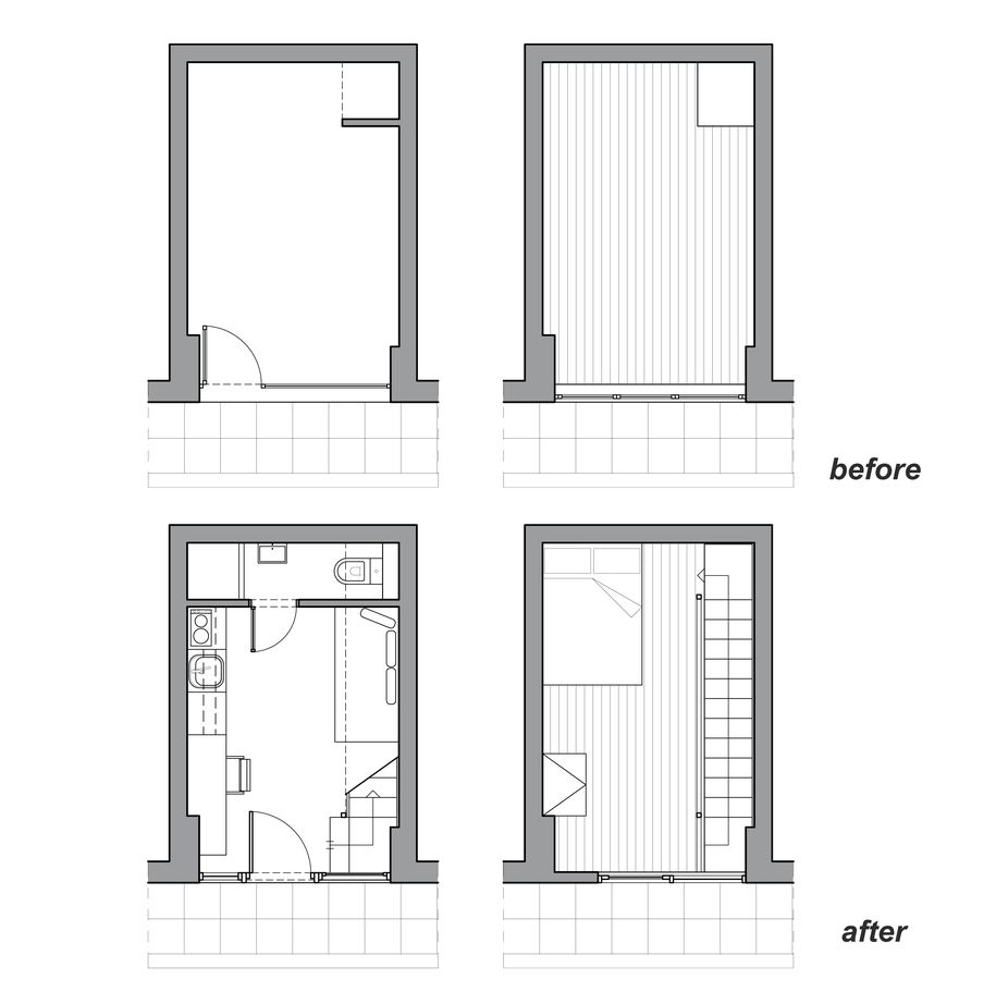 Archisearch Liza Tiktapanidou Architecture office transformed a small shop into a studio home