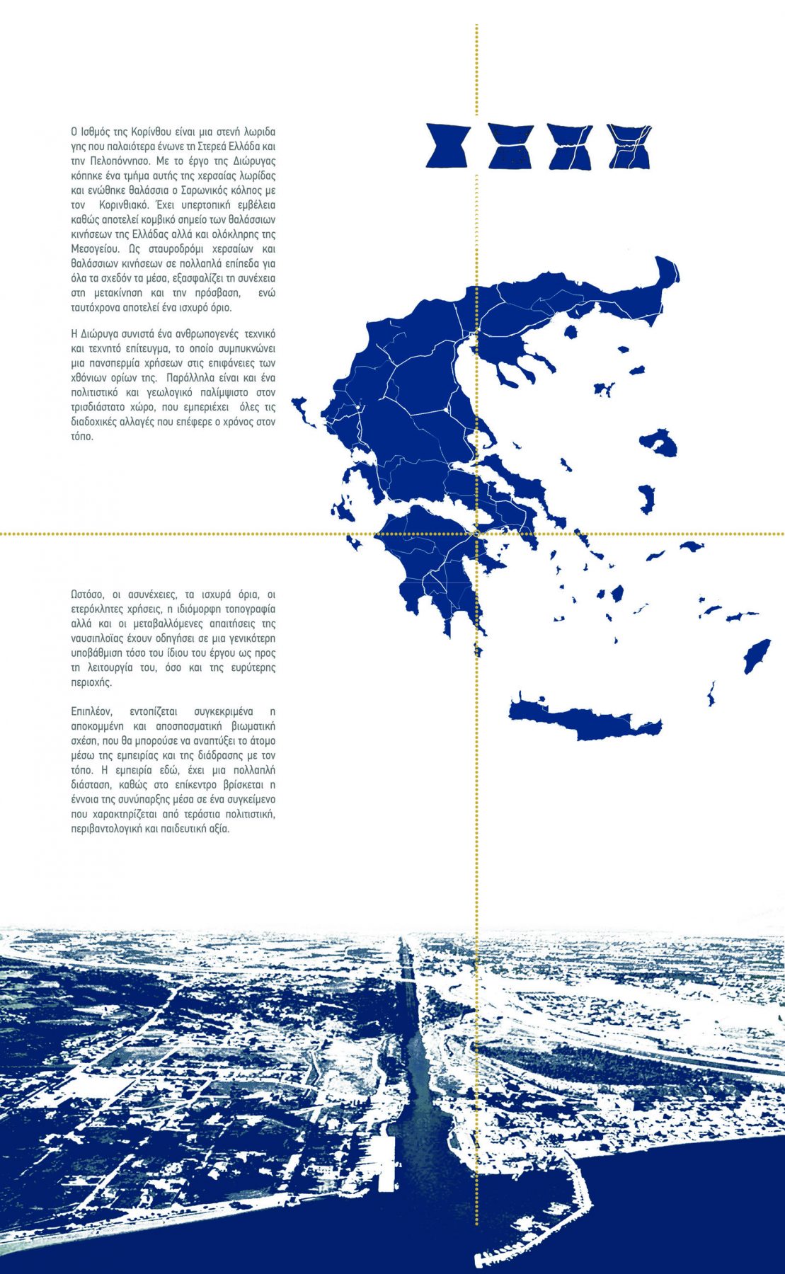 Corinth Canal, Student project, Diploma project, Thesis project, Between the limit and the trench, Margarita Ζakynthinou-Χanthi, Elena Μylona, Zoi Τzounidou, NTUA, Κarvountzi Valentini, Vasilatos Panagiotis, ΕΜΠ, Έλενα Μυλωνά, Ζωή Τζουνίδου, Μαργαρίτα Ζακυνθινού