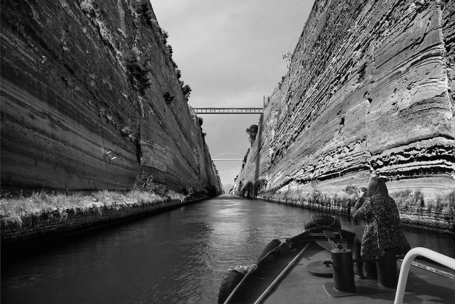 Corinth Canal, Student project, Diploma project, Thesis project, Between the limit and the trench, Margarita Ζakynthinou-Χanthi, Elena Μylona, Zoi Τzounidou, NTUA, Κarvountzi Valentini, Vasilatos Panagiotis, ΕΜΠ, Έλενα Μυλωνά, Ζωή Τζουνίδου, Μαργαρίτα Ζακυνθινού