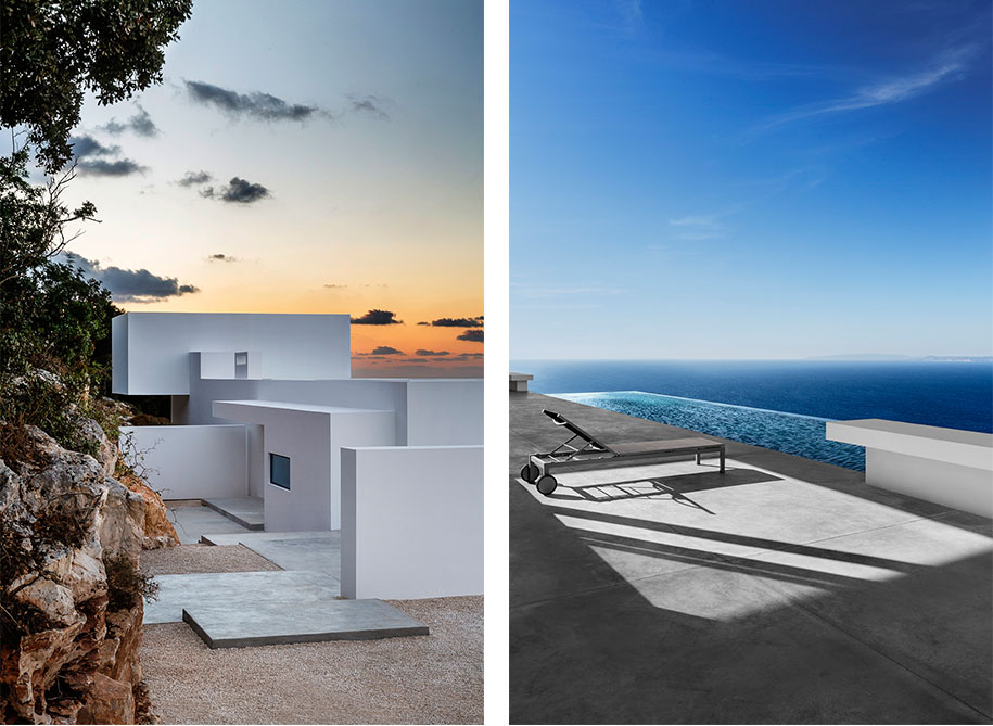 blue, island, Zakynthos, silver, house, olivier, dwek, klein, vernacular, bioclimatic, traditional, cycladic, Serge, Anton