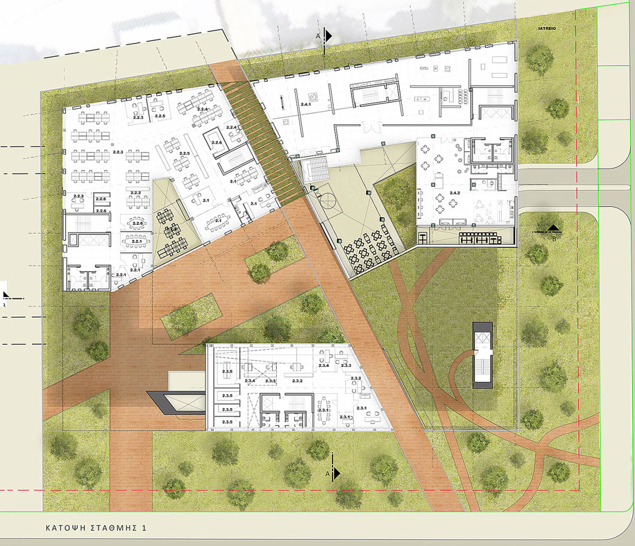 Archisearch “Building bridges” by Th. Athanasopoulos, A. Dimitrakopoulos, M. Galani, S. Kapsaski wins honorable mention in the competition for the New Headquarters of the Ministry of Infrastructure in Athens