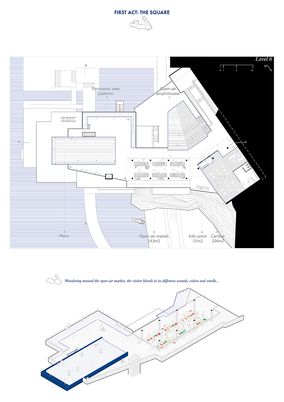 Archisearch The building, the sea and the rock: Reactivating Zachariou Cultural Center in Piraeus, Greece  | Design Thesis by Melina Anzaoui, Vasiliki Zochiou 