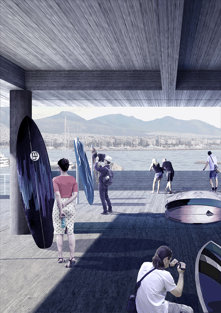 Archisearch The building, the sea and the rock: Reactivating Zachariou Cultural Center in Piraeus, Greece  | Design Thesis by Melina Anzaoui, Vasiliki Zochiou 