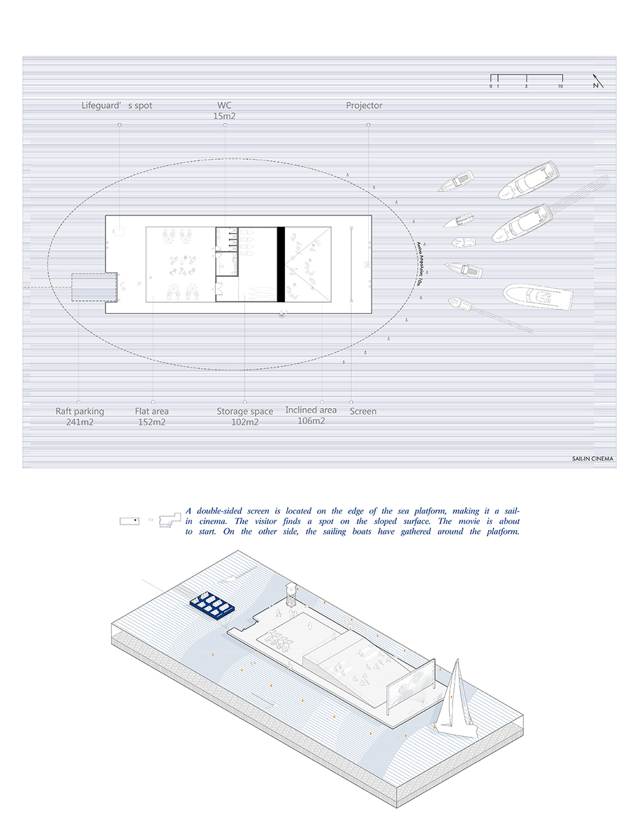 Archisearch The building, the sea and the rock: Reactivating Zachariou Cultural Center in Piraeus, Greece  | Design Thesis by Melina Anzaoui, Vasiliki Zochiou 