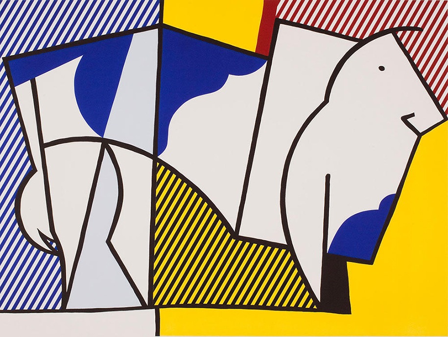 abstract expressionism, Roy Lichtenstein, LA, pop art, dots, comics, Skirball