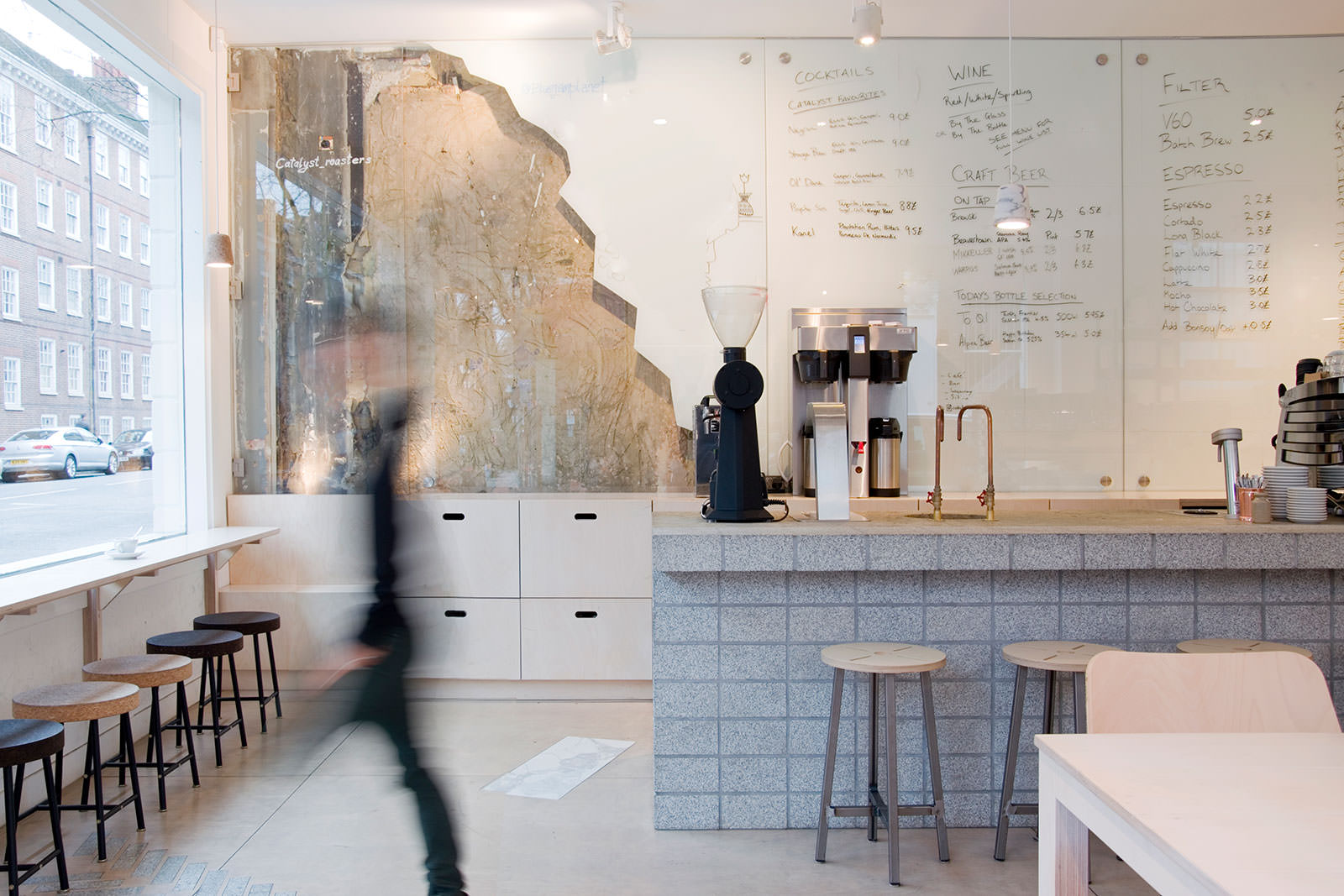 Catalyst, roasters, coffee, shop, london, blend, mediterranean, 157173 designers, design, interior, materiality