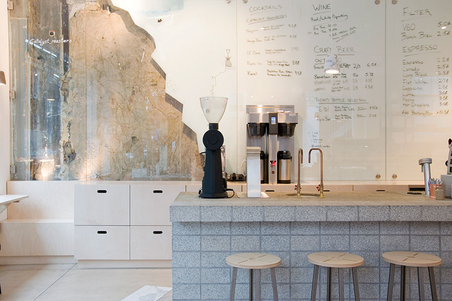 Catalyst, roasters, coffee, shop, london, blend, mediterranean, 157173 designers, design, interior, materiality