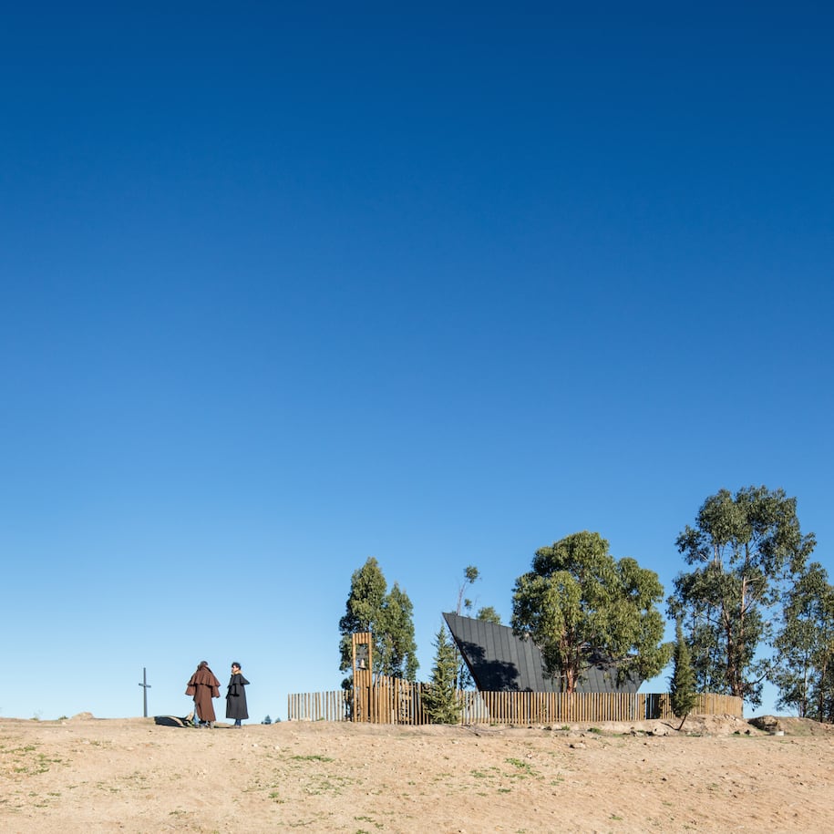 Chapel CNAE, Chapel in the woods, Plano Humano Arquitectos, Portugal, Church architecture, landscape, sacred spaces