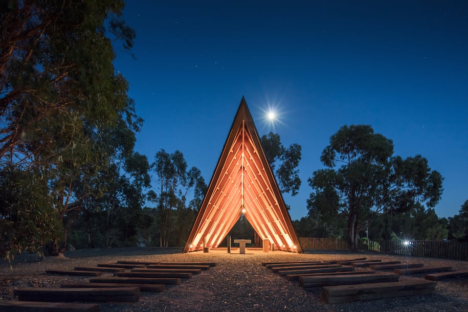 Chapel CNAE, Chapel in the woods, Plano Humano Arquitectos, Portugal, Church architecture, landscape, sacred spaces