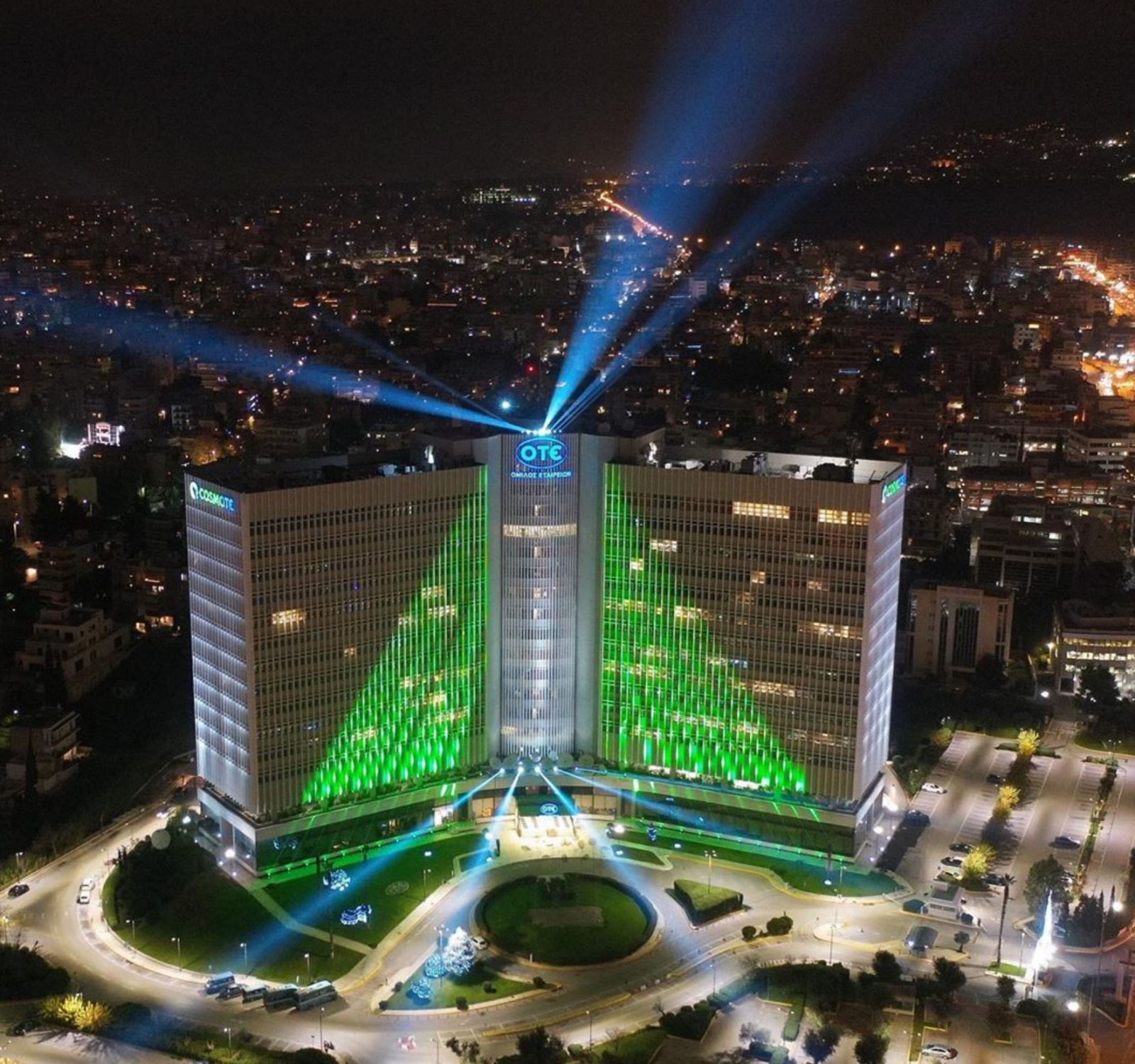 Archisearch CHRISTMAS ATHENS BY NIGHT