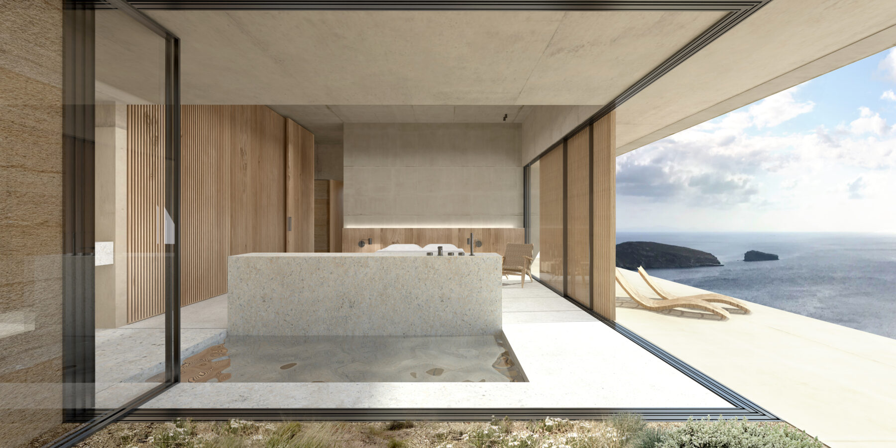 Archisearch Cliff House designed by Fotis Zapantiotis Associated Architects in Serifos island.