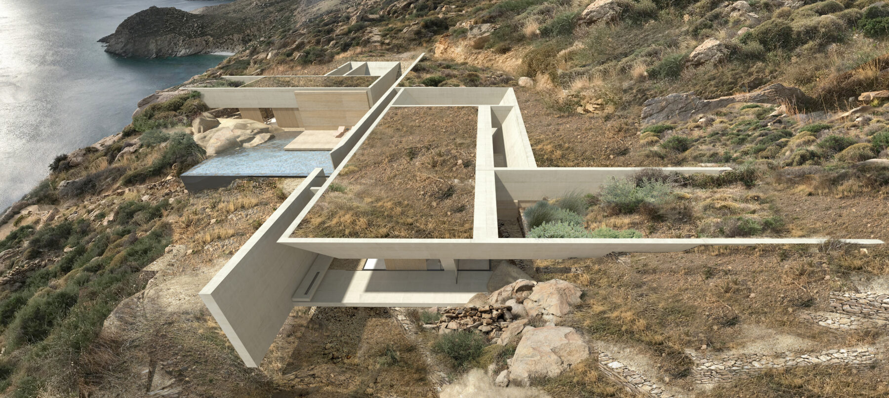 Archisearch Cliff House designed by Fotis Zapantiotis Associated Architects in Serifos island.