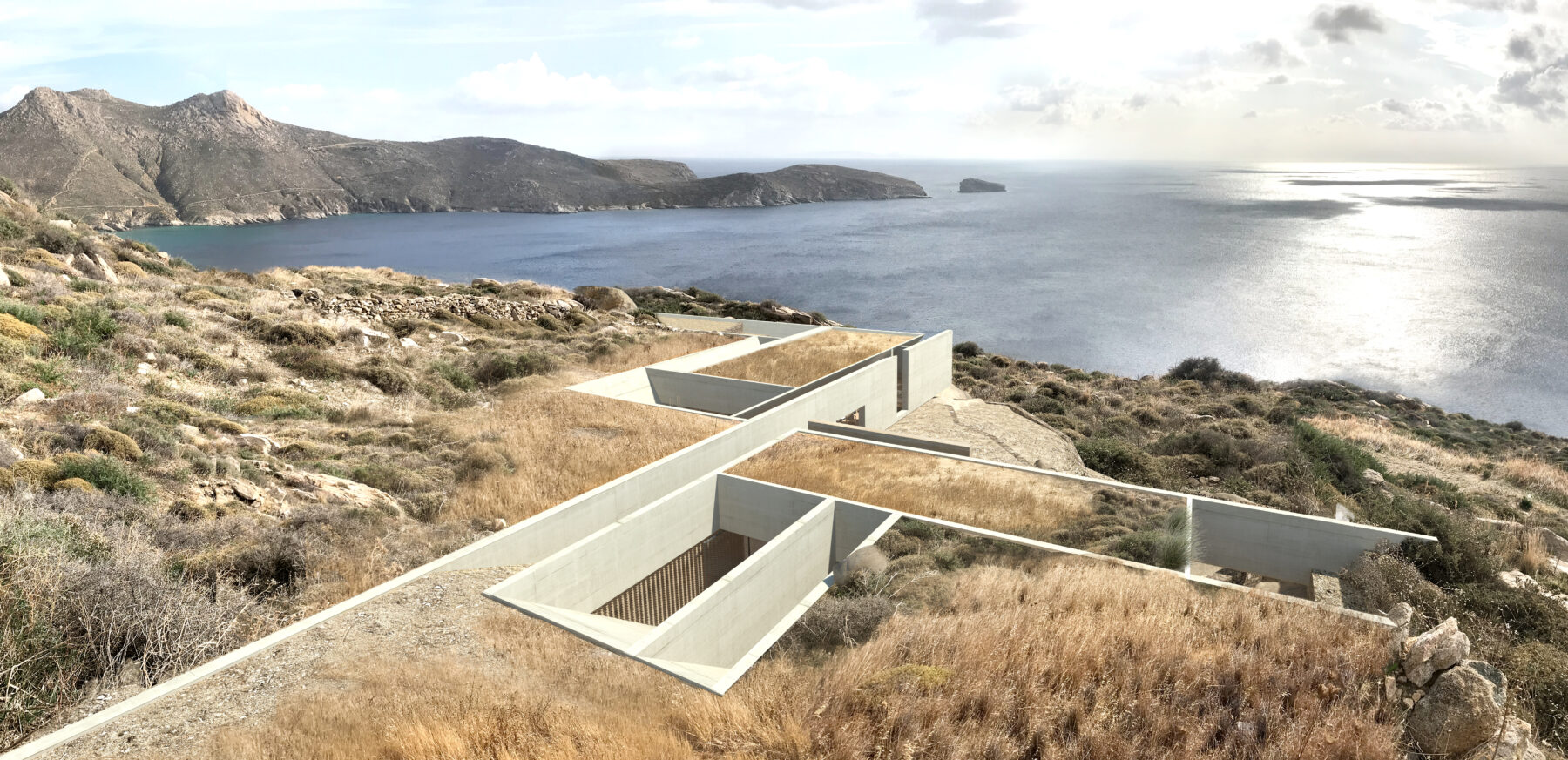 Archisearch Cliff House designed by Fotis Zapantiotis Associated Architects in Serifos island.