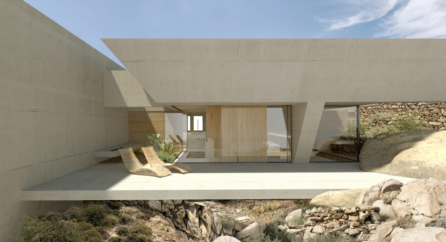 Archisearch Cliff House designed by Fotis Zapantiotis Associated Architects in Serifos island.