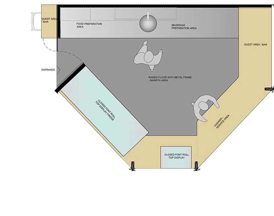 Coffeehouse, Kiosk, Taste Habitat, KaanDesignOffice, shopping center