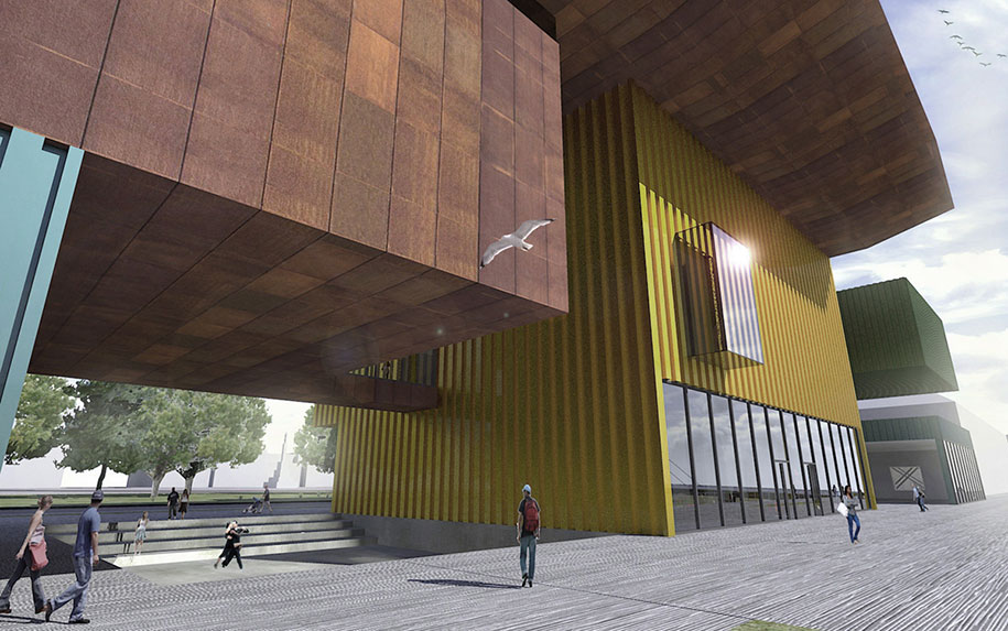 Contemporary, Art, Museum, Proposal, Art Boxes, Gonatas, Lantavos Projects, Shortlisted, competition, Buenos Aires, port