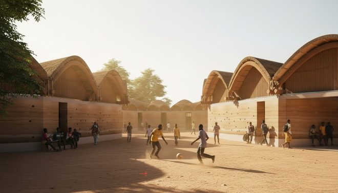 Archisearch - Learning Under Shared Roofs: A climate-responsive secondary school rooted in community, craft, and growth | 2nd Prize for the Proposal by S. Michopoulou & F. Pierrou