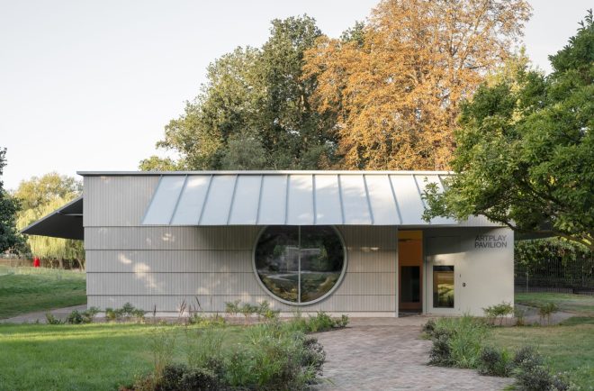 Archisearch - A playful transformation: Dulwich Picture Gallery's ArtPlay Pavilion and Sculpture Garden | by Carmody Groarke