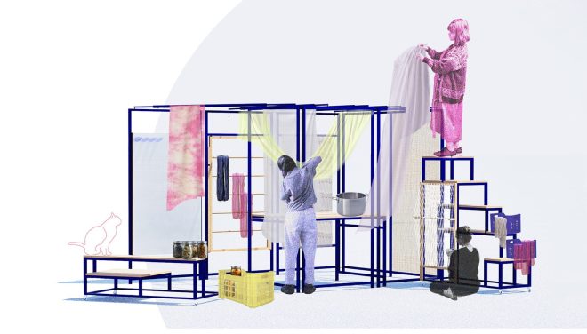 Archisearch - υφάντρα: Μία διαδραστική εγκατάσταση ενσώματης ύφανσης χώρου | Διπλωματική Εργασία της Έφης Λαζακίδου