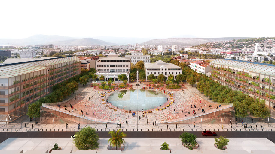 Archisearch Architects Konstantina Tzemou, Tommaso Bernabò Silorata & Ninoslav Krgovic win 1st prize in the Conceptual Urban and Architectural Design Competition for the Independence Square in Podgorica, Montenegro